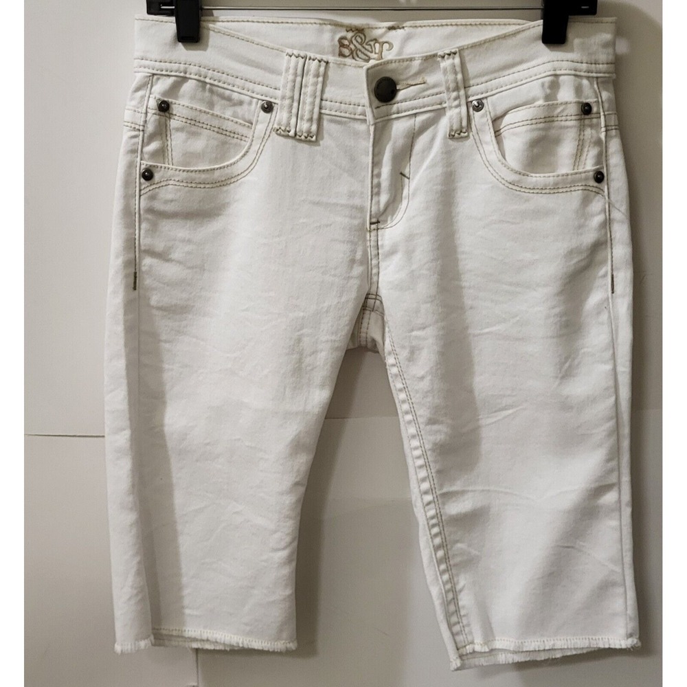 Y2k, Standards And Practies S&P  Beige Womens‎ Capri Jeans Size 25